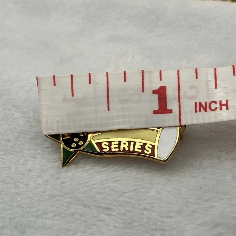 Vintage WIBC League High Series Shooting Star Colorful Bowling Lapel Hat Pin